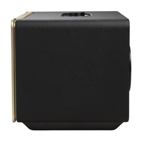 JBL Authentics 500, altavoz inteligente conectado de alta fidelidad, con WiFi, Bluetooth y asistente de voz, Dolby Atmos, diseño retro, negro