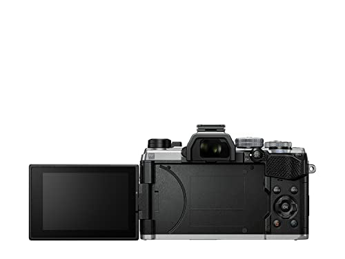 OM SYSTEM OM-5 Cámara con Sistema Micro Four Thirds, Sensor Live Mos de 20 MP, Estabilización de Imagen Mejorada de 5 Ejes, IP53, Handheld High Res Shot, Plata