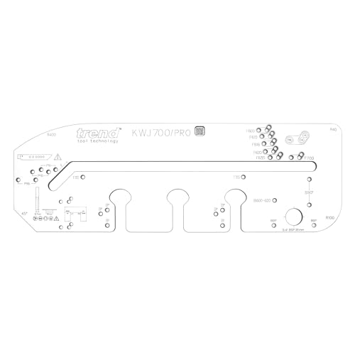 Trend Professional Jig Multi-Material para Encimeras de Cocina, para Juntas de Inglete Mason, Hasta 700mm, Alineación de Borde Frontal, KWJ700/PRO