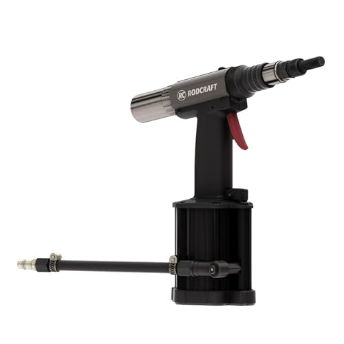 Rodcraft RC6758 - Remachadora de Tuercas ciegas M3 – M12 de Todos los Materiales, Fuerza de sujeción 24 kN, Auto-enroscamiento y Ajuste preciso de la Carrera