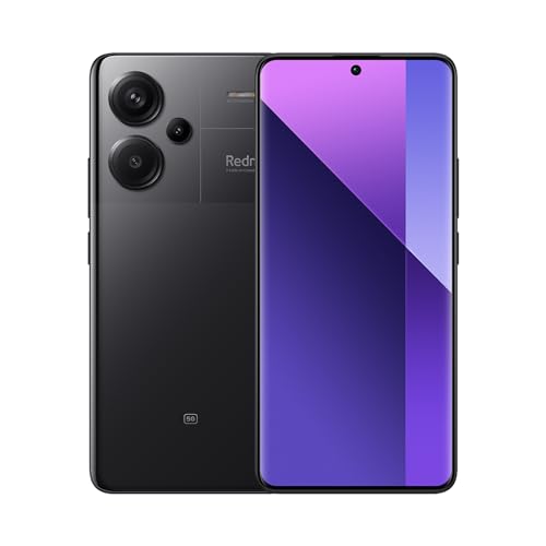 Xiaomi Redmi Note 13 Pro+ 5G Midnight Black - Smartphone 12+512GB, procesador MediaTek 4nm, cámara de 200MP, HyperCharge de 120W, pantalla curva 3D, protección contra el polvo y el agua (versión del