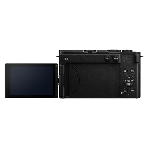 Panasonic Lumix DC-S9E-K Cámara para Vlog con Fotograma Completo y Puerta Abierta sin Espejo, 24,2 MP, Vídeo 6K/4K, PDAF 779 Puntos, Estabilización Imagen, Angulo Libre, WiFi 5 GHz, Negro, Cuerpo