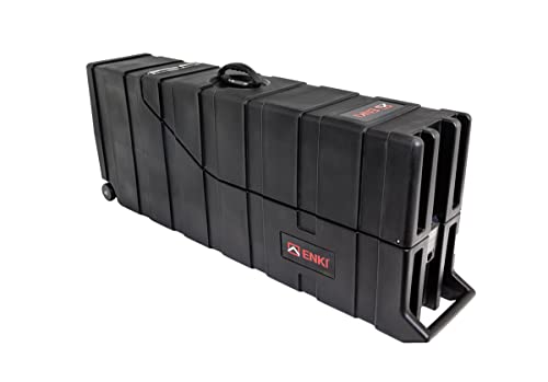 ENKI AMG-2 EXV Double Electric Guitar Case 3ª generación, Negro, Funda de Vuelo