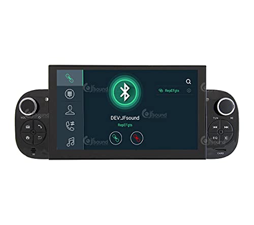 Jf Sound car audio system Autorradio de Ajuste Personalizado para Fiat Panda Android GPS Bluetooth WiFi Dab USB Pantalla táctil Full HD 7" procesador de 8 núcleos y comandos de Voz