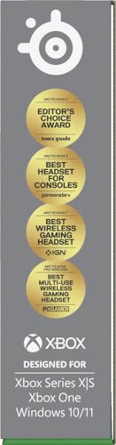 SteelSeries Arctis Nova 3X Wireless Auriculares Gaming multiplataforma - App - Batería 40h - Controladores magnéticos de neodimio - 2,4 GHz/Bluetooth - Micro extraíble - Xbox,PS, PC, Switch -Negro