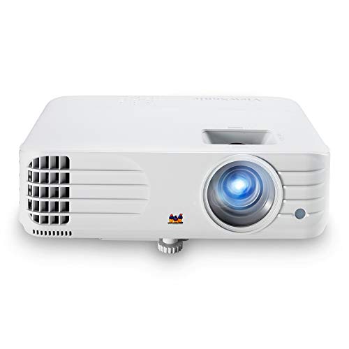 ViewSonic PX701HD Proyector Full HD Home Cinema y Comercial (3500 lúmenes, 1080p, DLP, HDMI Dual, 3x entrada rápida, tecnología SuperColour, altavoces de 10W), blanco