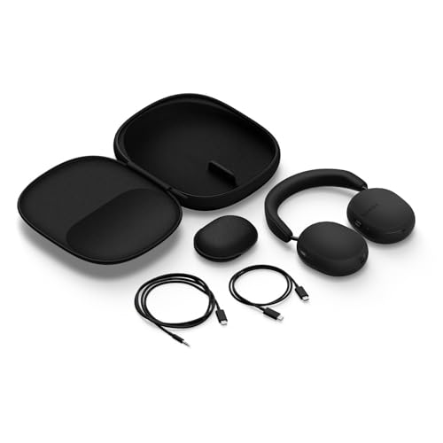 Sonos Ace - Auriculares inalámbricos Bluetooth con cancelación Activa de Ruido - hasta 30 Horas de autonomía - Audio Espacial con Seguimiento dinámico de la Cabeza - Negro
