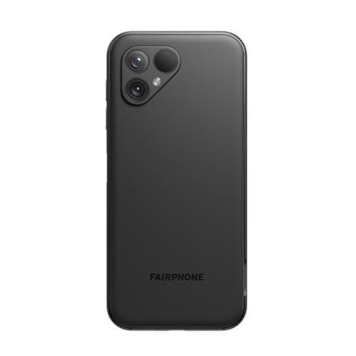 Fairphone 5 5G Smartphone sostenible (Pantalla de 6,46", cámara Dual de 50 MP, 6GB/128GB, 4200 mAh, Android 14) Incl. Destornillador iFixit, Negro Mate