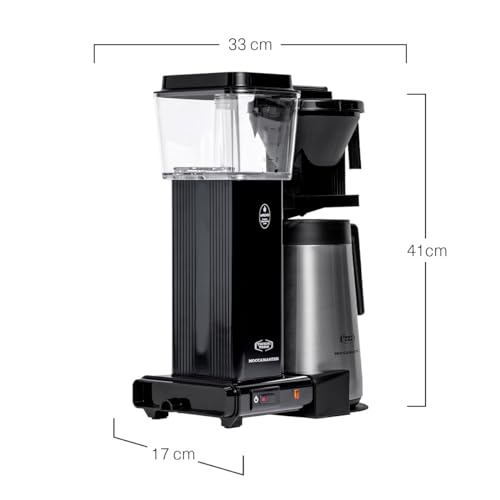 Moccamaster KBGT, Cafetera Filtro, Negro, Cafetera, Thermos, 1.25 Litros