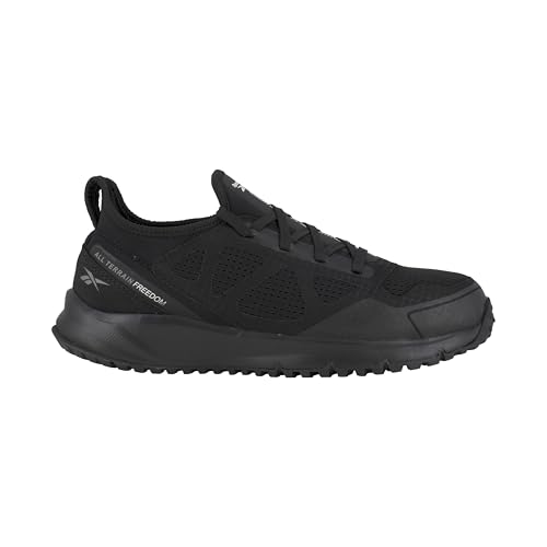 Reebok - Baskets de sécurité Basses Noire en Maille Nylon résistantes embout Aluminium All Terrain S1P RSC ESD 46 Noir