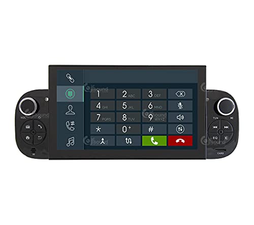 Jf Sound car audio system Autorradio de Ajuste Personalizado para Fiat Panda Android GPS Bluetooth WiFi Dab USB Pantalla táctil Full HD 7" procesador de 8 núcleos y comandos de Voz