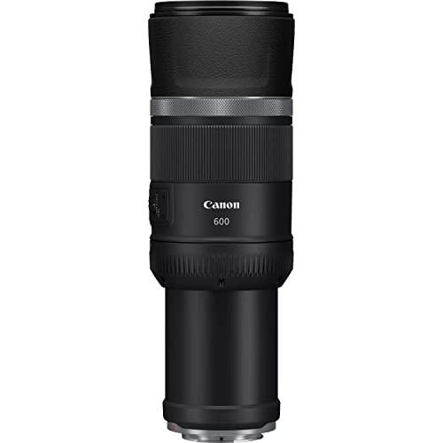 Canon Objetivo RF 600 mm F11 IS STM - Lente Teleobjetivo, Ideal para Detalles Lejanos, tamaño Compacto, Nítido y sin trpidación con estabilizador óptico 5 Pasos, Compatible con Sistema EOS R, Negro