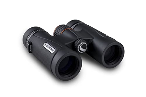 Celestron 71403 TrailSeeker ED: prismáticos con prisma de techo 10 x 32, lente de banda ancha con revestimiento múltiple completo, prisma BaK-4, negro