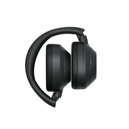Sony ULT Wear, Auriculares inalámbricos Bluetooth con ULT Power Sound, Ultimate Deep Bass, Noise Cancelling, Calidad de Llamada nítida, hasta 30 Horas de autonomía de la batería, iOS y Android, Negro