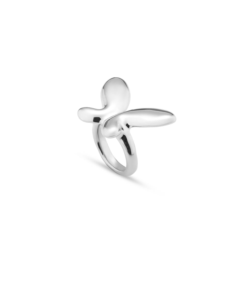 UNO de 50, Anillo de Mariposa en Plata de Ley, Joyería Artesanal, Diseño Creativo, Colección Free