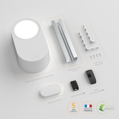 Somfy 1246483 - Serenia 700 io Connect - Motorización para puerta de garaje, motor puerta de garaje para puertas máx. 2,35 m H y 3 m L, fabricado en Francia, compatible con TaHoma