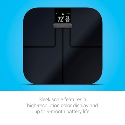 Garmin Index S2 Báscula, Color Negro