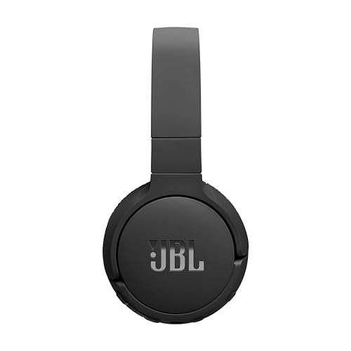 JBL Auriculares Tune 670 NC, auriculares supraaurales inalámbricos ligeros con cancelación de ruido adaptativa, Bluetooth y 70 horas de batería, negro