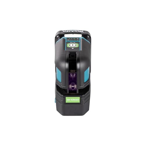 Makita Láser inalámbrico de línea cruzada SK105GDZ verde 12 V máx. (sin batería, sin cargador), azul, negro