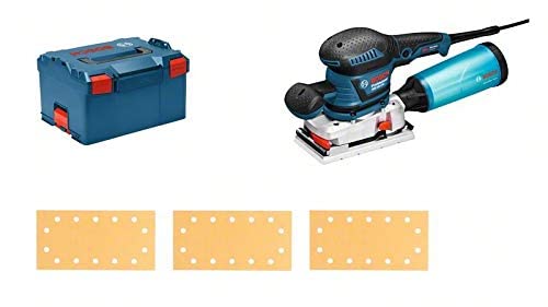 Bosch Professional GSS 230 AVE - Lijadora orbital (300 W, vibration control, plato lijador 182 x 92 mm, microfiltro, en L-BOXX)