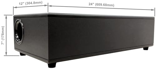 Earthquake Sound SleekWave CP8 - Subwoofer de 300 W, negro