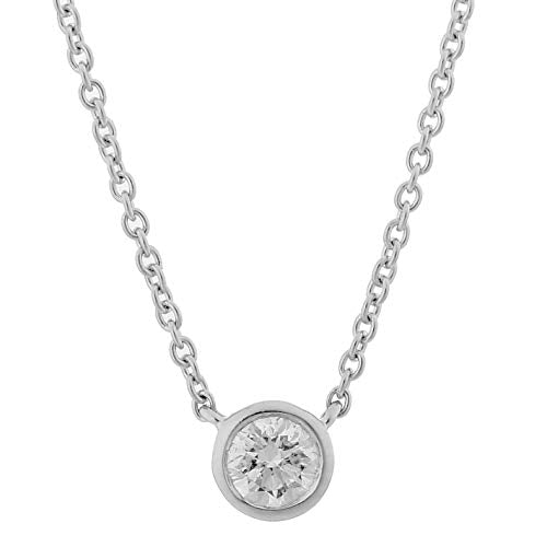 Orphelia Collar con colgante Mujer oro blanco - KD-2034