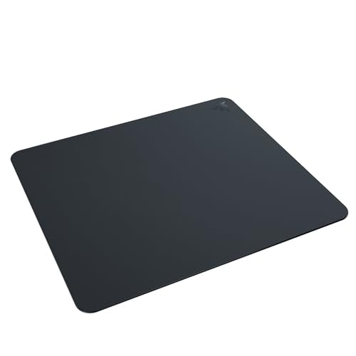 Razer Atlas - Alfombrilla de ratón de Cristal (Cristal Templado Premium, Resistente a la Suciedad y los arañazos, Movimientos del ratón más silenciosos, Base de Goma Antideslizante) Negro