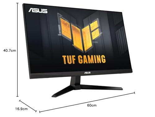 ASUS TUF Gaming VG246H1A - Monitor Gaming de 23.8 Pulgadas Full HD (1920 x 1080), IPS, 100 Hz, 0.5 ms MPRT, Extreme Low Motion Blur, FreeSync, DisplayWidget Lite