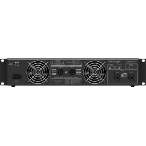 Behringer NX6000D Amplificador de potencia clase D ultraligero de 6000 vatios con control DSP y compensación de impedancia de altavoz SmartSense