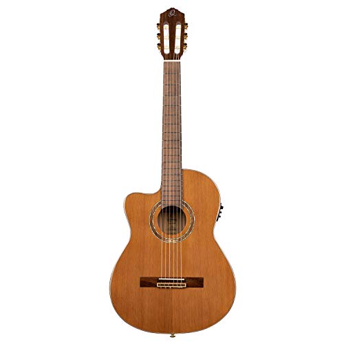 Ortega RCE159MN-L - Guitarra electroacústica (para zurdos, tamaño 4/4)