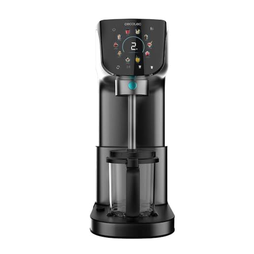 Cecotec Heladera Multifunción Capacidad 2,1L, 3 Tarrinas, Gelatec 2100. 500W, 11 Programas de Helado y Bebidas Granizadas, Tecnología CreamOn y Re-spin, Pantalla Táctil, Incluye Recetario Digital