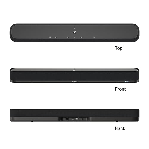 Sennheiser AMBEO Soundbar Mini - Audio 3D Envolvente para televisión, películas y música - Dispositivo Compacto con potentes Funciones adaptables, conectividad múltiple y Uso intuitivo