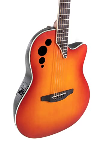 Applause Elite AE48-1l Guitarra electroacústica Honeyburst satén Super Shallow Cutaway
