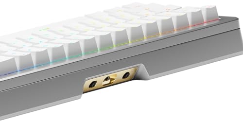 Glorious Gaming GMMK 3 Pro HE: Teclado Gaming inalámbrico, Hall Effect, Carcasa de Aluminio, tasa 8K, switches Hot Swap MX/HE, acción Ajustable, Compacto 65% QWERTY Estadounidense (Plata)