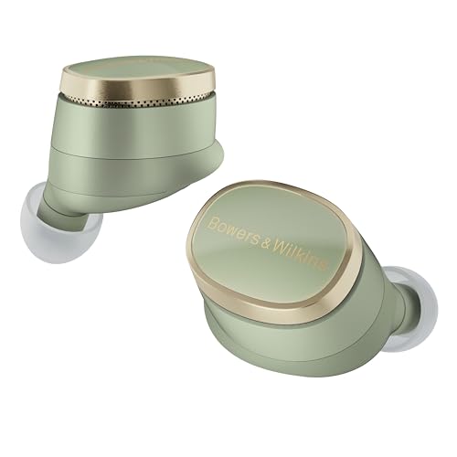 Bowers & Wilkins Pi8 Auriculares inalámbricos True Wireless con Bluetooth, AptX, cancelación de Ruido Activa (ANC) y micrófonos Integrados - Jade Green
