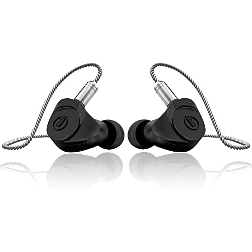 EarSonics Onyx - Auriculares intraurales de 3 vías/4 Controladores híbridos - Alta fidelidad para audiófilos - Materiales y tecnologías de Alta Gama - Escucha Musical excepcional.