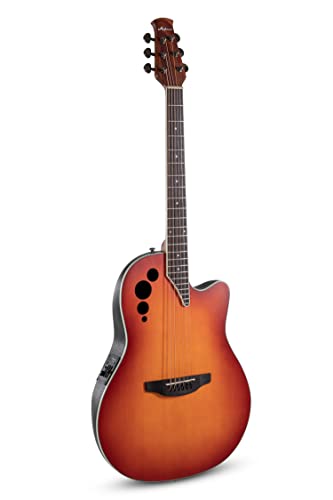Applause Elite AE48-1l Guitarra electroacústica Honeyburst satén Super Shallow Cutaway