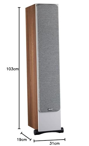 Davis Acoustics Ariane 7 Nogal (Walnut) - Columna de 3 vías/4 Altavoces - Altavoz Vendido por Unidad