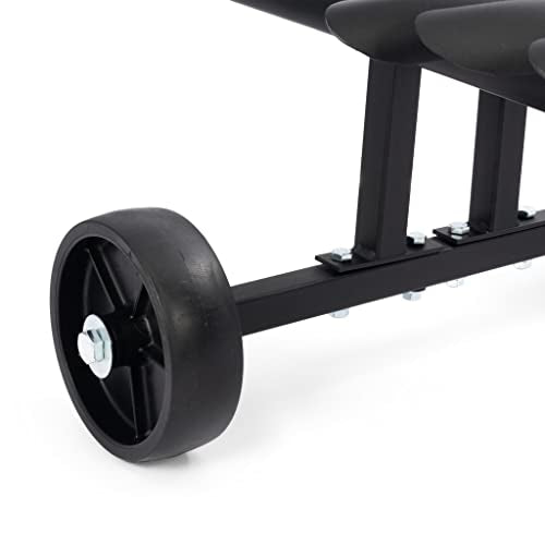 Manhasset Carro de almacenamiento corto para atriles, negro
