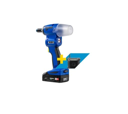 Gesipa Birdie on Air Birdie 1806952 - Birdie on Air (incluye 1 batería de 2,0 Ah y 1 batería CAS de 4,0 Ah, cargador en L-Boxx, incluye radio para obras)