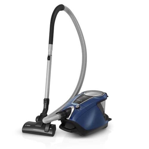 Bosch Hogar BGS7RCL Relaxx Ultimate Aspirador sin Bolsa, Extremadamente silencioso 68 decibelios, 700 W, 3 litros, Azul, azul
