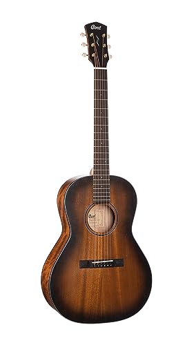 Cort Core PE - Guitarra electroacústica Parlor - Negro degradado poros abiertos (+ funda blanda)