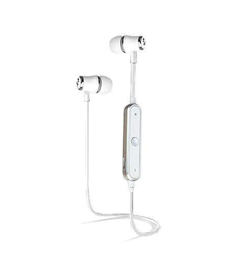 Auriculares Bluetooth Anillo para Google Pixel 3a Smartphone inalámbrico Control Remoto Sonido Manos Libres intraauriculares Universo (Blanco)