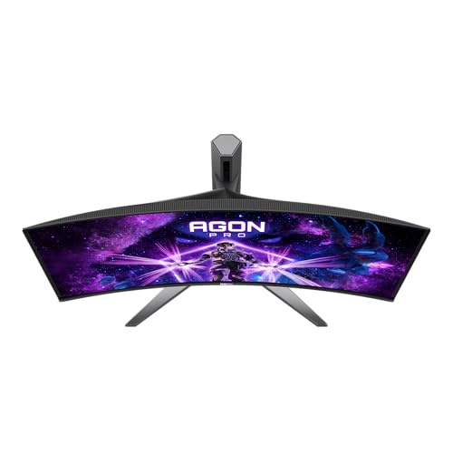 AOC Agon Pro AG346UCD - Monitor Gaming Curvo OLED WQHD de 34 Pulgadas, 175 Hz, 0,03 ms, FreeSync Premium Pro, Comp. G-Sync, HDR400 (3440x1440, 2X HDMI, DisplayPort, USB Hub) Negro