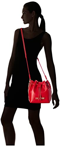 Love Moschino JC4244PP0GKQ0, Bandolera Mujer, Rojo, Talla única