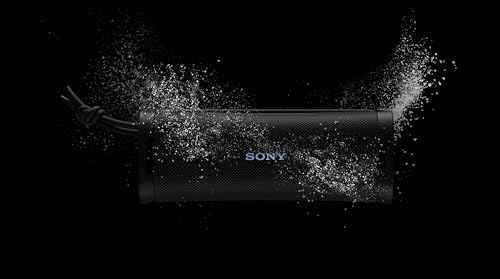 Sony ULT Field 1 Altavoz inalámbrico Bluetooth portátil con ULT Power Sound, Ultimate Deep Bass, IP67, Resistente a los Golpes, 12H de batería, Llamadas nítidas, Negro