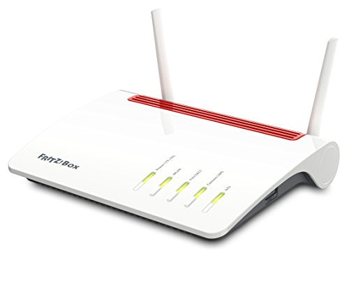 AVM Fritz!Box 6890 LTE International - Modem Router LTE, VDSL, ADSL2, Wi-Fi AC MU-MIMO, Mesh, WAN Gigabit, 4 x LAN Gigabit, USB 3.0, centralita telefónica, Base DECT, Interfaz en Español