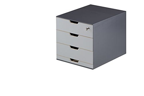 Durable 338558 Caja para café COFFEE POINT BOX para organizar cápsulas de café, sobres de azúcar,cucharillas, servilletas, bolsas de té y mucho más, antracita