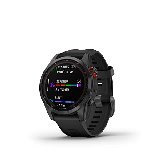 Garmin fēnix 7S Solar, Reloj GPS Multideporte con Carga Solar, Pantalla táctil, frecuencia cardíaca, mapas y música, Negro, Reacondicionado