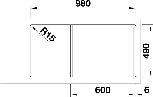 BLANCO DIVON II 6 S-IF 521662 Mueble bajo de 60 cm